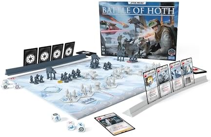 Star Wars: Battle of Hoth Board Game - Command The Imperial Army or Rebel Forces in a Fast-Paced Miniatures Strategy Game, Ages 8+, 2-4 Players, 30 Minute Playtime