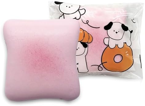 Bread Butter Squishy,Slow Rising Squishy，Stocking Stuffers,Stress Balls，Stress Relief & Fidget Toys for ADHD，Party Favor Gift (Pink)