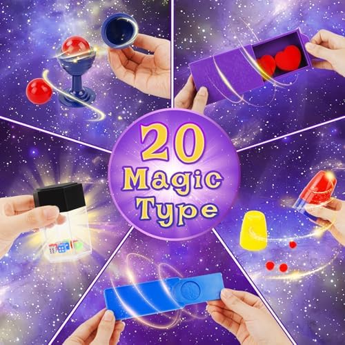 Magic Kit, Magic Tricks Includes Magic Wand and Magician Costume, Exciting Starter Magic Set Gift for Boys Girls Ages 6-12, Magic Tricks for kids, Perfect for Christmas, Halloween, and Birthday