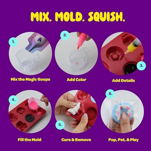 Taba Squishy Making Kit for Kids - Gifts for Girls - Kids Crafts - 6 7 8 9 10 11 12 Year Old Girl Birthday Gift - Squishies Craft Kits - Arts and Crafts for Kid for 8-12 - Toys for Girls