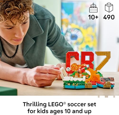Editions Cristiano Ronaldo – Soccer Highlights - Building Set for Boys & Girls, Ages 10+ - Collectible Soccer Gift with Plaque - Kids Bedroom or Shelf Decor