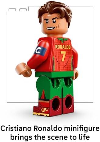 Editions Cristiano Ronaldo – Soccer Highlights - Building Set for Boys & Girls, Ages 10+ - Collectible Soccer Gift with Plaque - Kids Bedroom or Shelf Decor