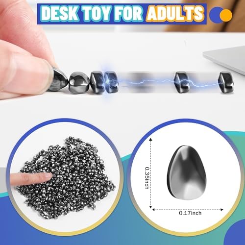 Magnetic Fidget Toy for Teen Boy 300pc Cool Gadget for Teen Girl Office Desk Stuff for Adult Men ADHD Tools Sensory Autism Stress Anxiety Magnet Putty Beads Balls Stones Easter Basket Stuffer