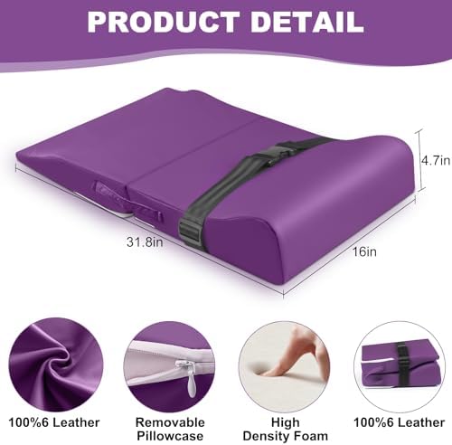 Hair Washing Station for Kids, Sink Shampoo Foam Pad, Anti-Tip Ergonomic Shampoo Neck Support for Kids, Provides Comfortable Support for Sink-Mounted Shampoo Pad (Purple)