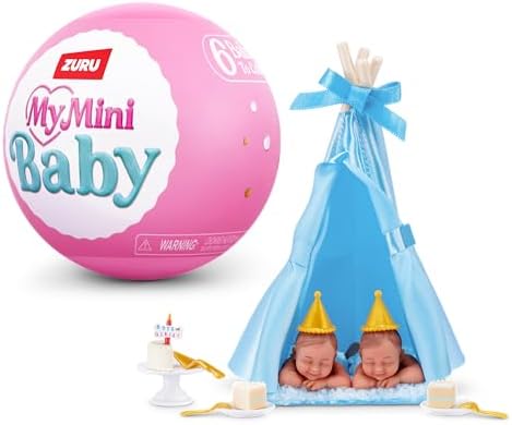 My Mini Birthday Series 1 – Collectible Mystery Capsule Baby Doll with Birthday Party Theme, Accessories & Playset, UNbox Celebration Surprises for Girls & Collectors.