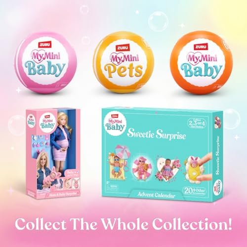 My Mini Birthday Series 1 – Collectible Mystery Capsule Baby Doll with Birthday Party Theme, Accessories & Playset, UNbox Celebration Surprises for Girls & Collectors.