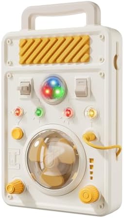 Busy Board for Toddlers 1-3 Year Old - Electronic Light & Activity with Buttons, Switches, Fan & Rotating Knobs | Sensory Learning Travel Toys & Gifts for 2 Year Old Boy/Girl