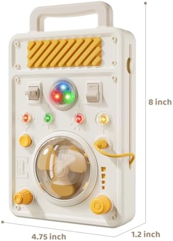 Busy Board for Toddlers 1-3 Year Old - Electronic Light & Activity with Buttons, Switches, Fan & Rotating Knobs | Sensory Learning Travel Toys & Gifts for 2 Year Old Boy/Girl