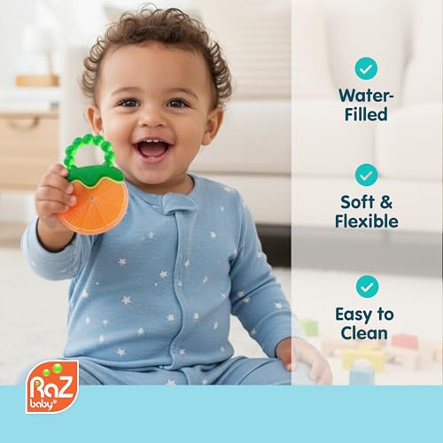 Fruit Koolers 3-Pack Koolers Water-Filled Teethers – Fun Fruit-Inspired Cooling Relief for 3M+ | Safe, BPA-Free Teether That Soothes Tender Gums