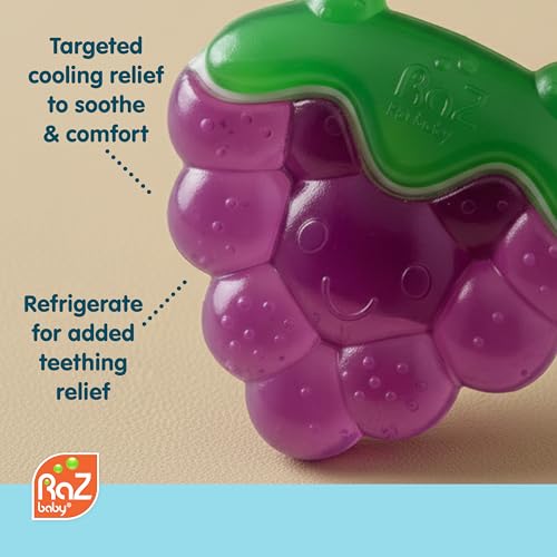 Fruit Koolers 3-Pack Koolers Water-Filled Teethers – Fun Fruit-Inspired Cooling Relief for 3M+ | Safe, BPA-Free Teether That Soothes Tender Gums