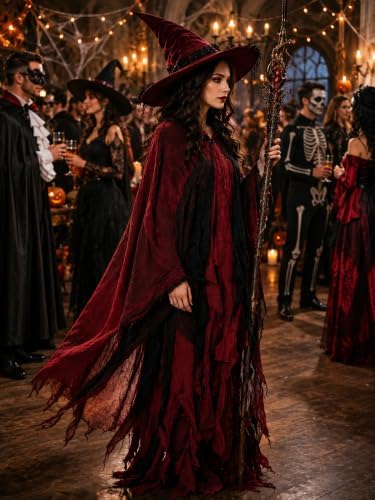 Grim Reaper Hooded Cloak for Men Women Halloween Costumes Cosplay Props