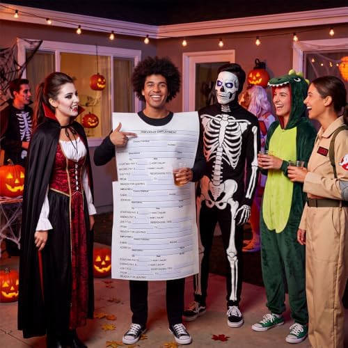 Halloween Job Application Form Felt Costume for Adult Multicolor