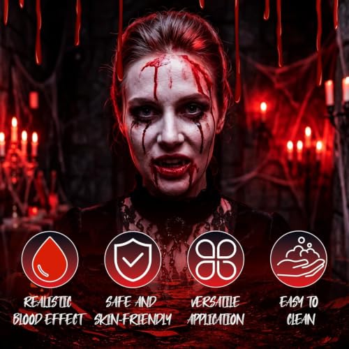 Halloween Fake Blood Kit, SFX Makeup, Festival Costume