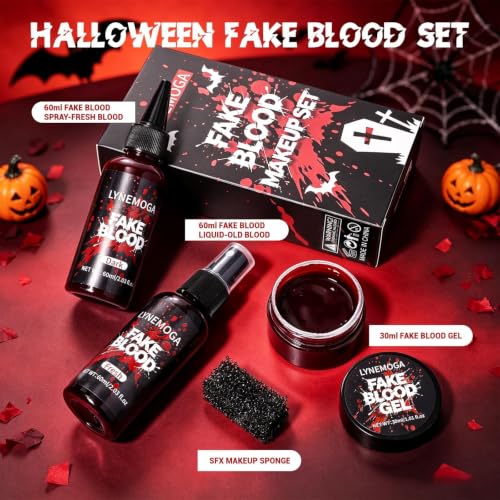Halloween Fake Blood Kit, SFX Makeup, Festival Costume