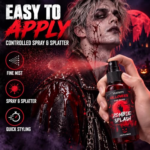 Halloween Blood Spray for Zombie: Realistic Splatter Effect