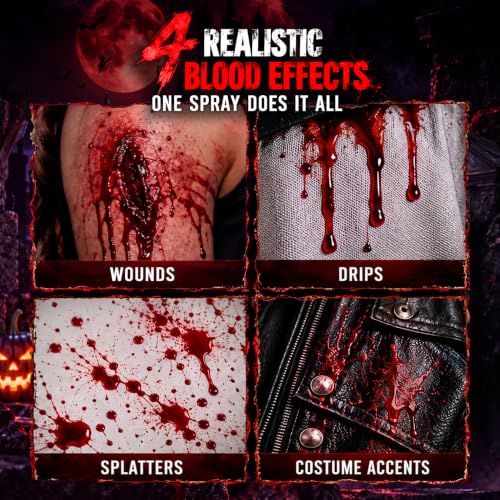 Halloween Blood Spray for Zombie: Realistic Splatter Effect