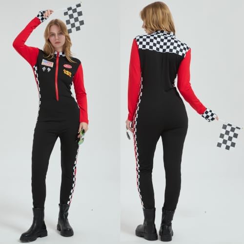 Halloween Sexy Race Car Driver Costume Women 2026 for Talladega Nights