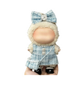 Clothes for LABUBU 17cm Doll (NO Doll)（NO Shoes, Outfit for LABUBU, Dress + Hairpin + Mini Bag Set for LABUBU Dress Up, Fashion and Premium Dolls Accessories for LABUBU