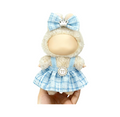 Clothes for LABUBU 17cm Doll (NO Doll), Outfit for LABUBU, Dress and Hairpin Set for LABUBU Dress Up, Fashion and Premium Dolls Accessories for LABUBU