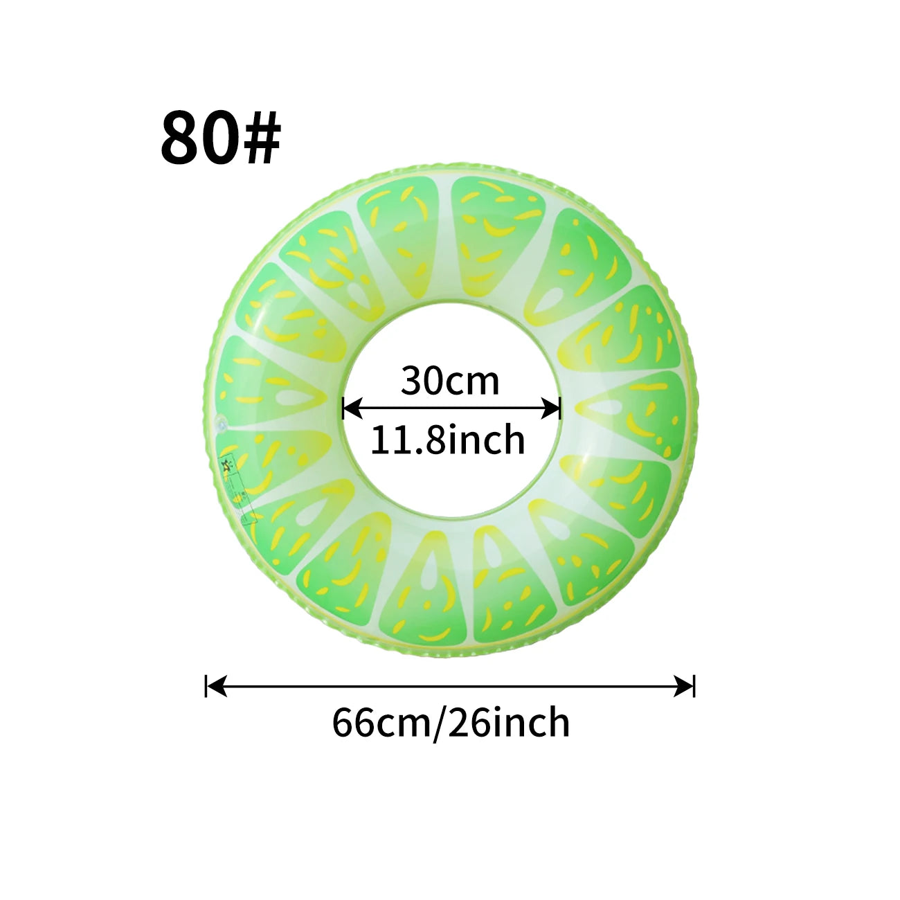 Fruit Pool Float, Watermelon Orange Lemon Swim Tube Ring, Inflatable Swim Pool Party Inner Tube for Kids