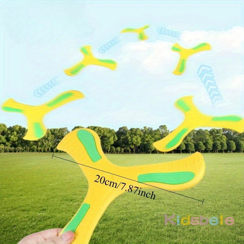 360 Degrees Returning Spinner Three-leaf Luminous Boomerang Summer Outdoor Sports Game Parent-Child Safe Competitive Toy