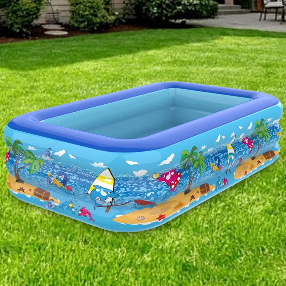 Inflatable Pools with Sprinkler,Upgraded Elephant Inflatable Swimming Pool,Kids Pools for Backyard,Large Inflatable Pool for Adults Blow up Pools