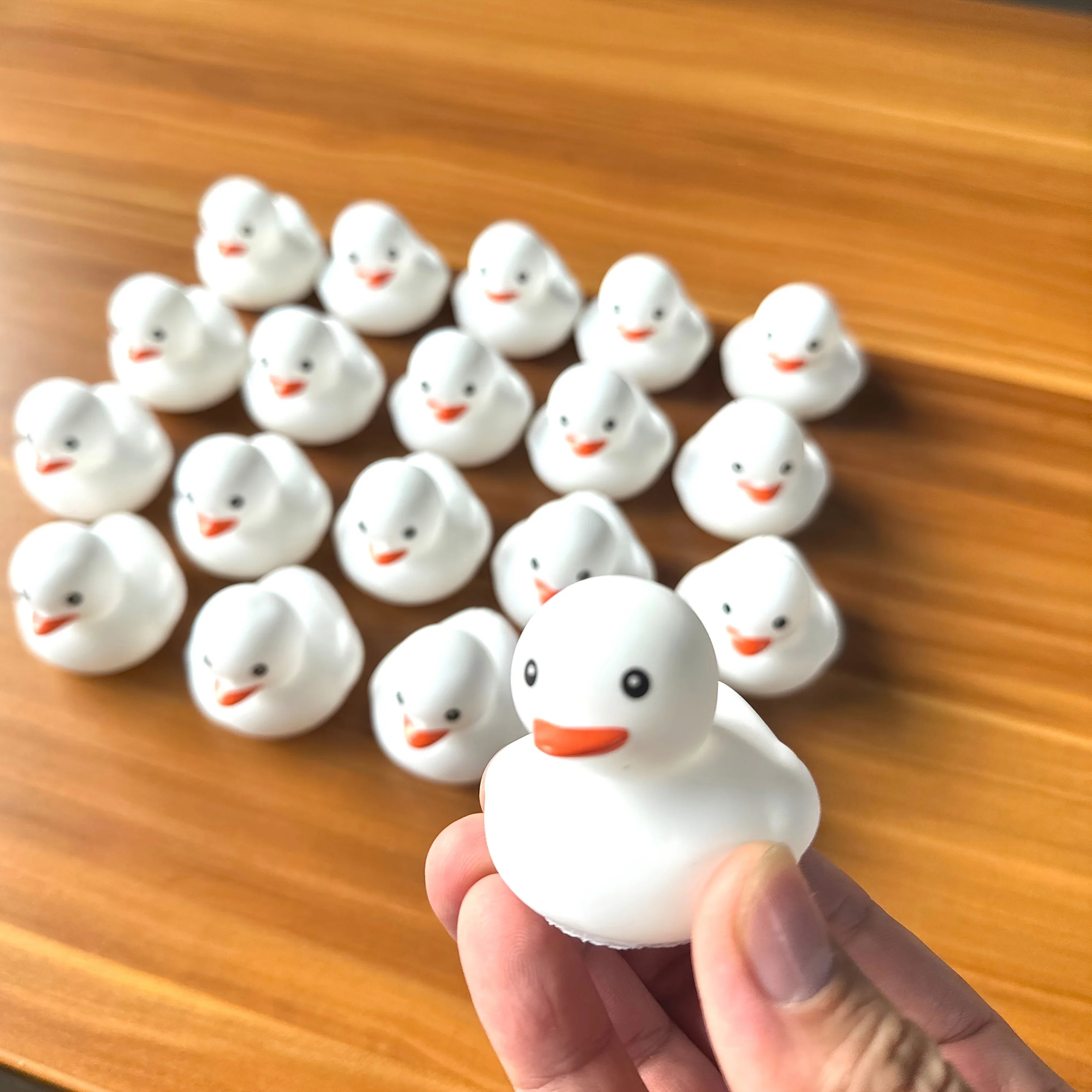 Mini Rubber Duck Bulk Bath Squeaky Rubber Duckies Cute Float Bathtub Toys for Baby Shower Birthday Party Favors Gift Beach Pool Activity Carnival Game