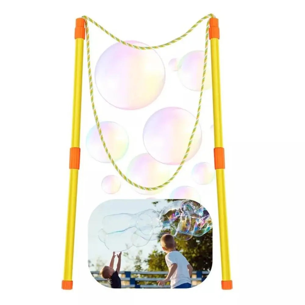 Giant Bubble Wand, 1 Big Bubble Wand Set with 3 Packs 33X Super Concentrate Solution, Giant Bubbles Maker for Kids Summer Outdoor Toy Game Activity Birthday Party Favors