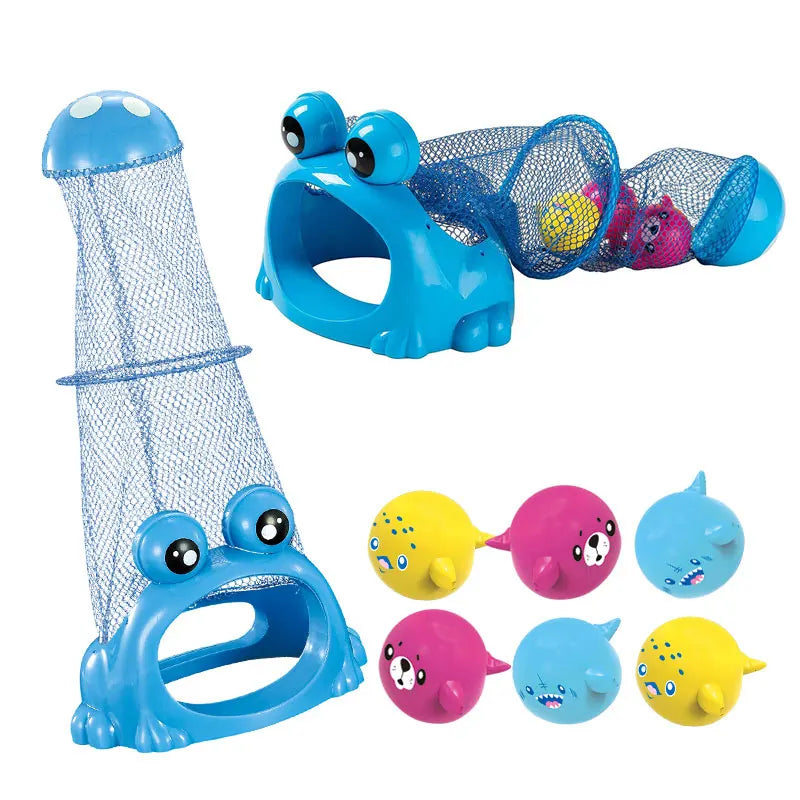 Underwater Dive Rescue Toys,Pool Diving Toys with Storage Fish Box, Colorful Animal Pool Sinkies Swimming Training Game, Summer Pool Floating Play Set Fun Outdoor Swim Lake Beach Party