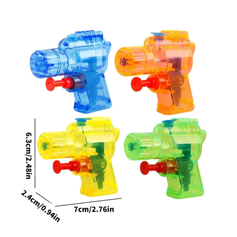 5/10pcs Mini Transparent Water Gun Toy Small Squirt Gun for Kids Summer Outdoor Beach Pool Party Water Fight Games and Gift