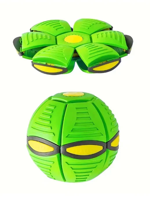 UFO Magic Balls, Flat Flying Saucer Ball with 3 Lights, Creative Pop Up Ball for Kids, Transforming Flying Saucer Bouncy – Interactive Bouncing Balls for Parent-Child Outdoor Sports
