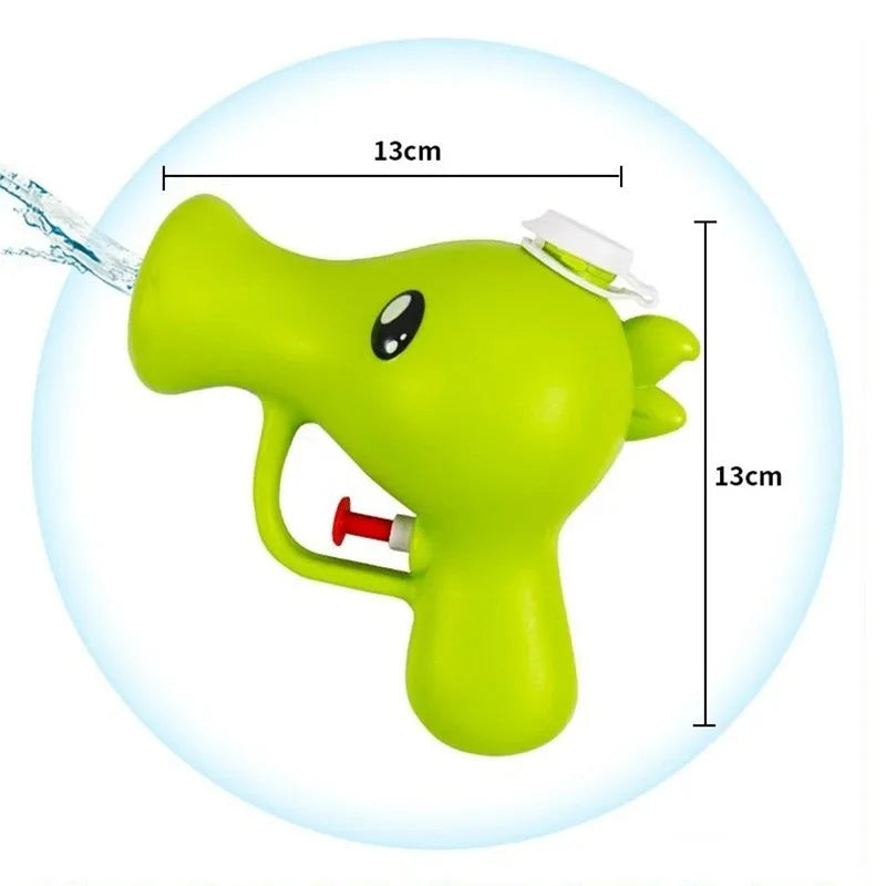 Cartoon Pea Water Gun Kids Summer Outdoor Squirt Blaster Cute Plant Pool Toy Beach Swimming Fight Game for Toddler