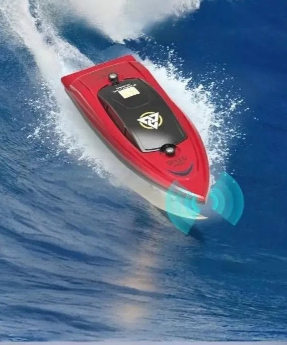 Remote Control Boat for Kids and Adults, 25 KPH Fast RC Speed Boats with 700mAh Battery, Ideal Waterproof Toy Boats for Lakes & Pools