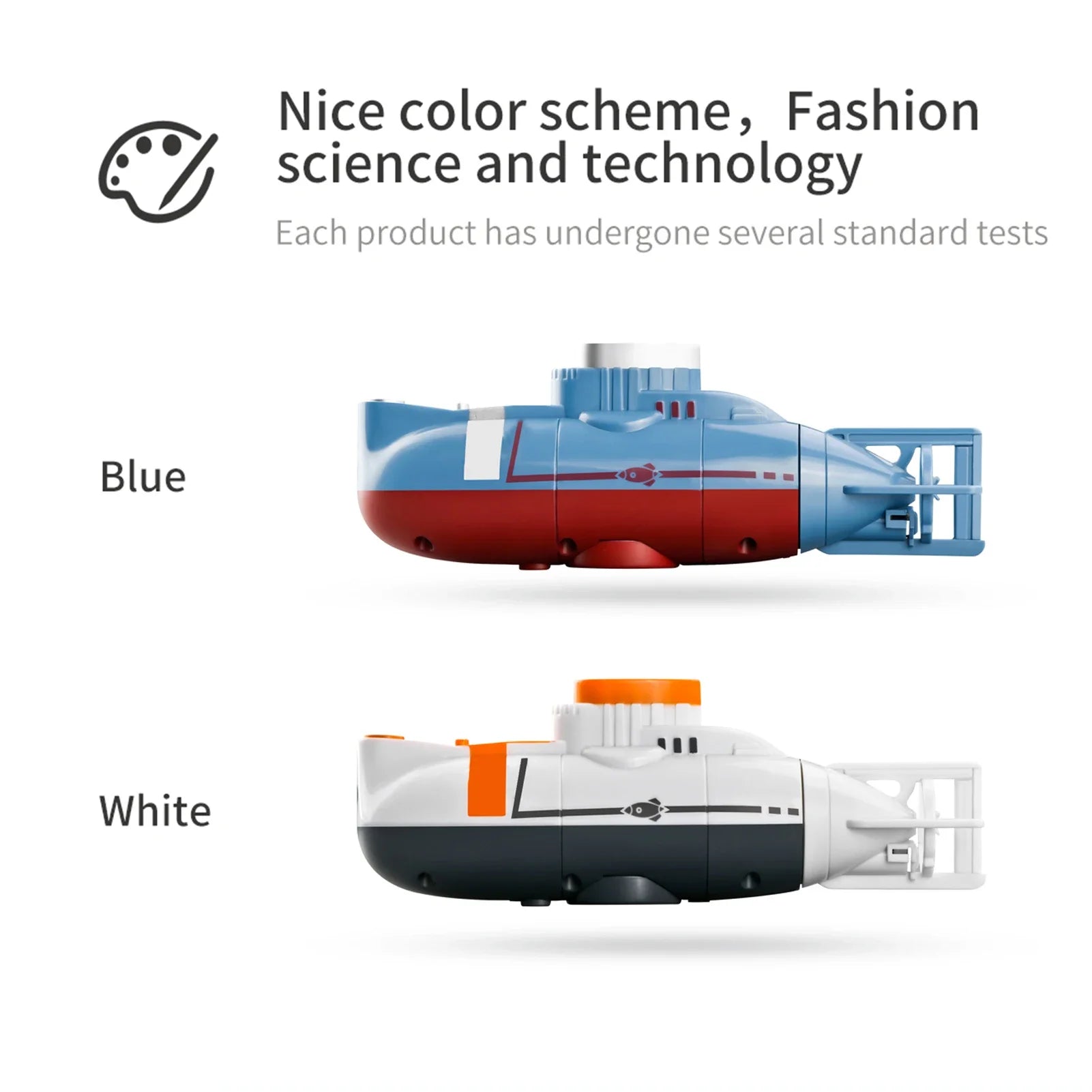 Mini RC Submarine Toy Radio Remote Control Tourism Boat Diving Waterproof for Indoor Fish Tank Bathtub Water Kids Birthday Gifts
