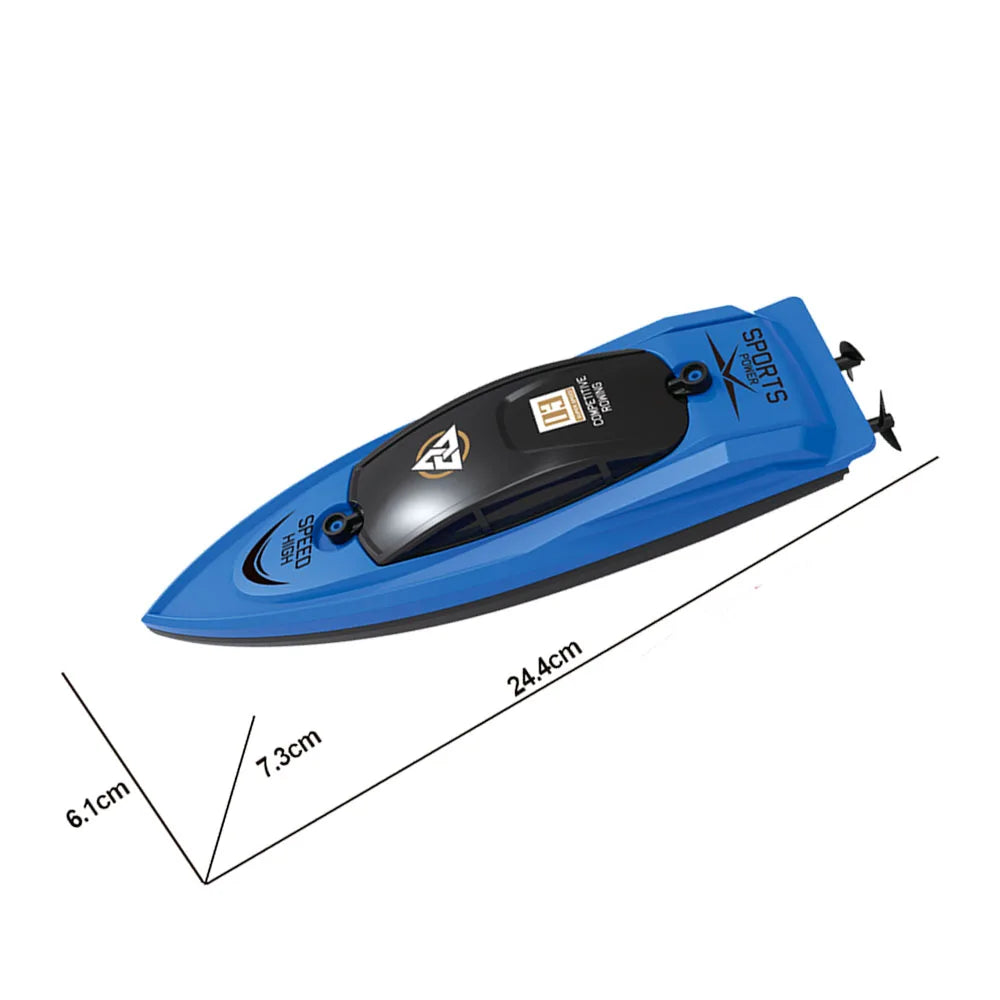 Remote Control Boat for Kids and Adults, 25 KPH Fast RC Speed Boats with 700mAh Battery, Ideal Waterproof Toy Boats for Lakes & Pools