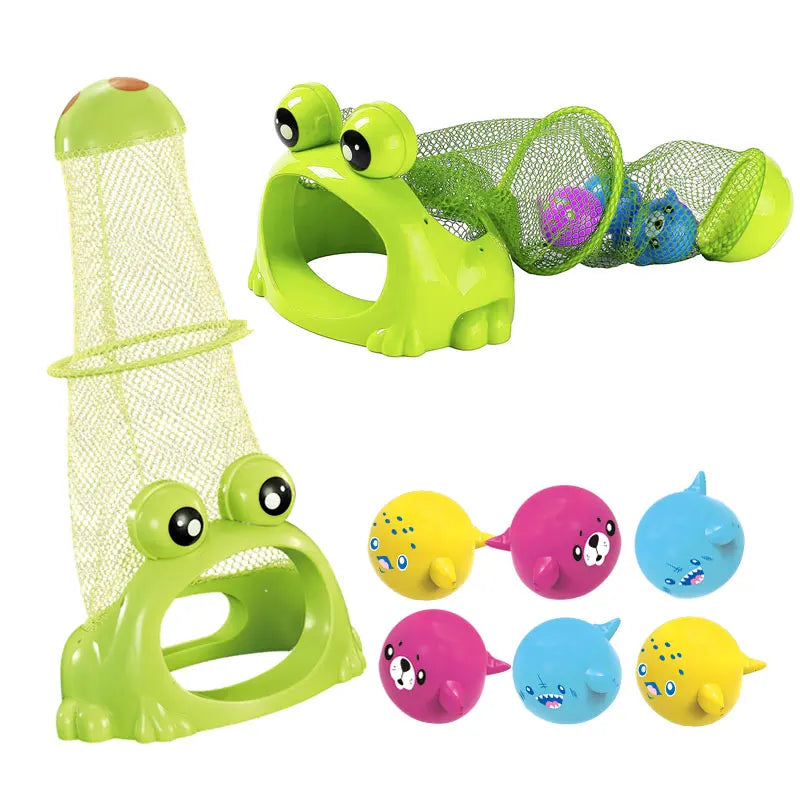 Underwater Dive Rescue Toys,Pool Diving Toys with Storage Fish Box, Colorful Animal Pool Sinkies Swimming Training Game, Summer Pool Floating Play Set Fun Outdoor Swim Lake Beach Party