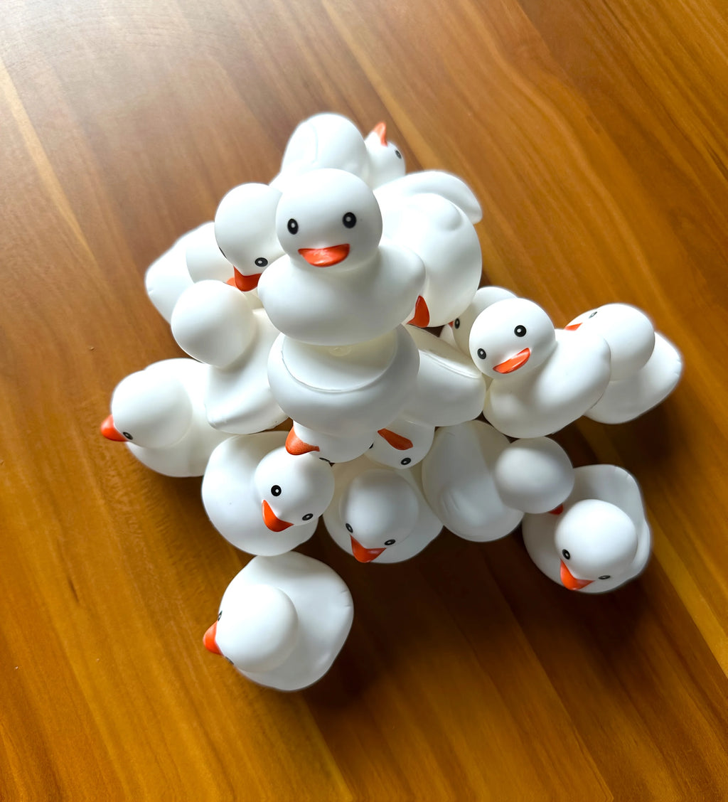 Mini Rubber Duck Bulk Bath Squeaky Rubber Duckies Cute Float Bathtub Toys for Baby Shower Birthday Party Favors Gift Beach Pool Activity Carnival Game