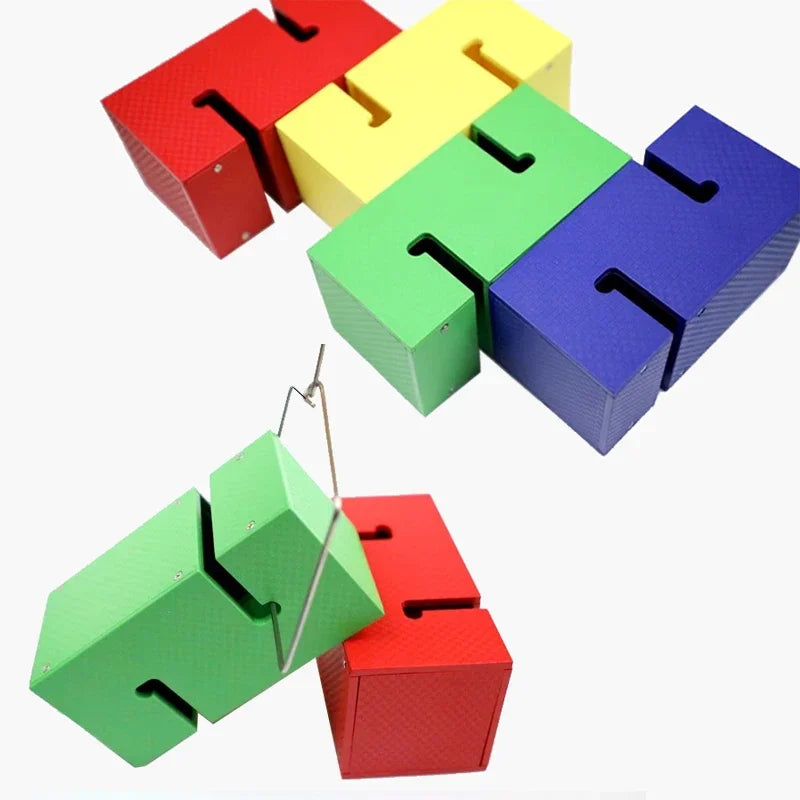 Teamwork Blocks Set,  Team Building Games for Adults, Durable ABS Activity Kits for Corporate Work, Giant Tower Stack Game Office & Outdoor