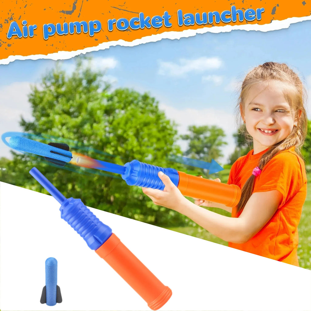 1PC Rocket Launcher for Kids, 12 Foam Rockets and Launcher Pad, Launch up to 100+ft, Kids Outdoor Toys, Birthday Gift Toys for Kids Boys Girls Age 3 4 5 6 + Years Old