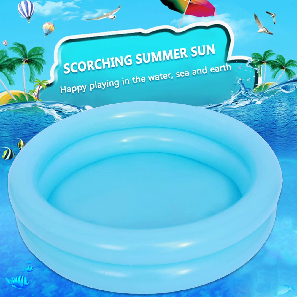 Garden Round Inflatable Baby Swimming Pool, Portable Inflatable Child/Children Little Pump Pool,Kiddie Paddling Pool Indoor&Outdoor Toddler Water Game Play Center for Kids/Girl/Boy