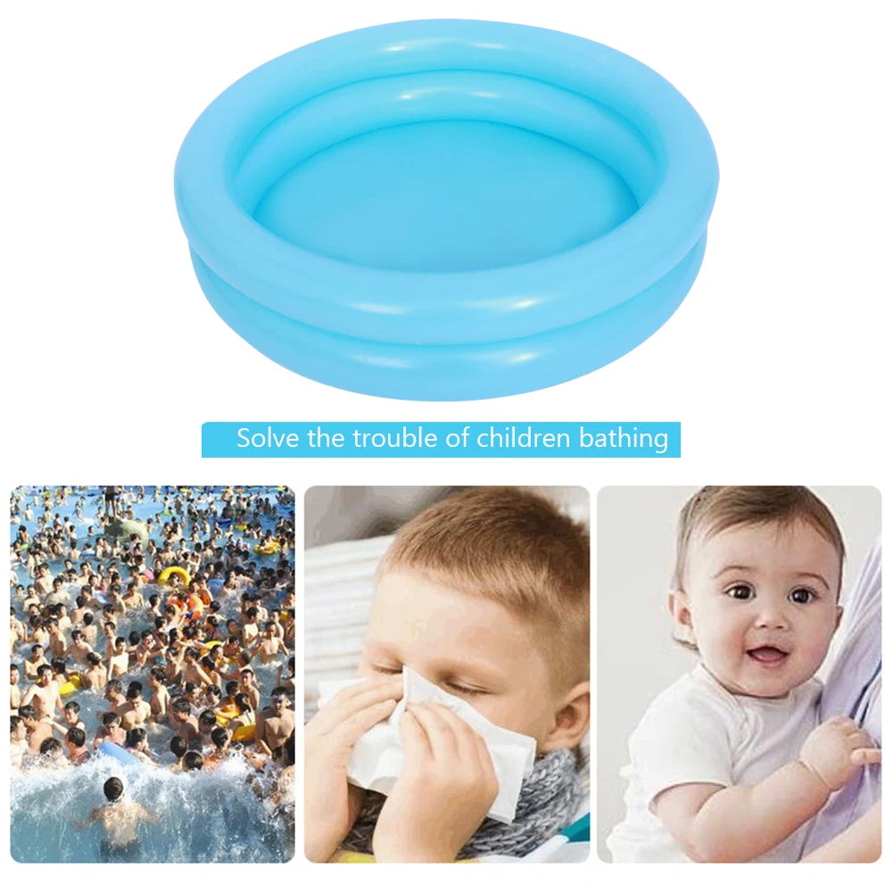 Garden Round Inflatable Baby Swimming Pool, Portable Inflatable Child/Children Little Pump Pool,Kiddie Paddling Pool Indoor&Outdoor Toddler Water Game Play Center for Kids/Girl/Boy
