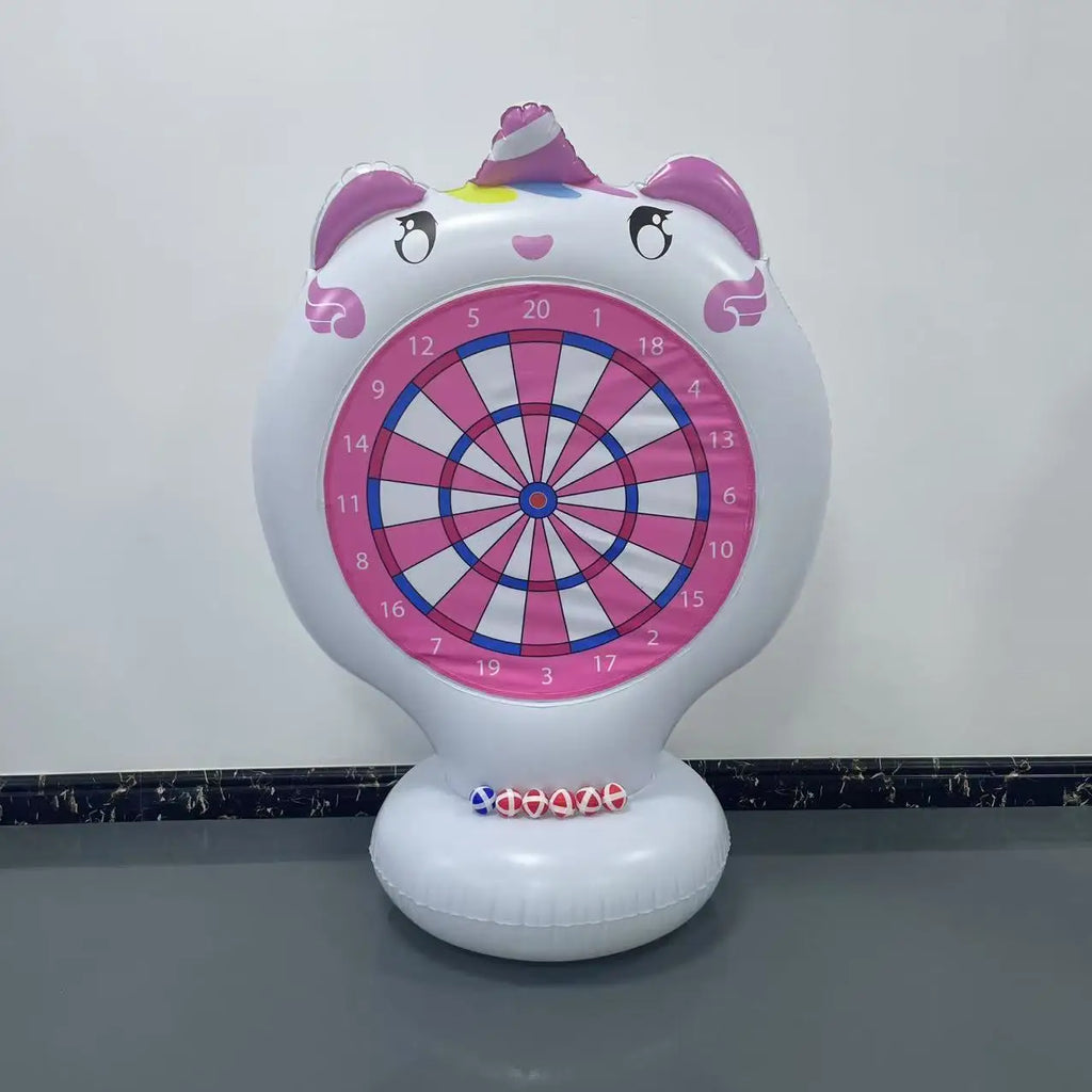 Inflatable Dart Toss Pool Toy Set, Giant Pool Game for Kids Ages 8–12, Teens & Adults, Floating Dart Board Water Toy , Fun Summer Pool Party, Indoor/Outdoor Play