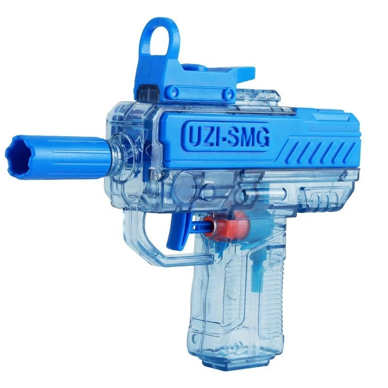 Electric Water Gun for Kids&Adults-Automatic Squirt Gun with 32FT Long Range,400ML Large Tank,Rechargeable Battery,LED Light Effect for Summer Outdoor Pool Beach Backyard Water Fight Games
