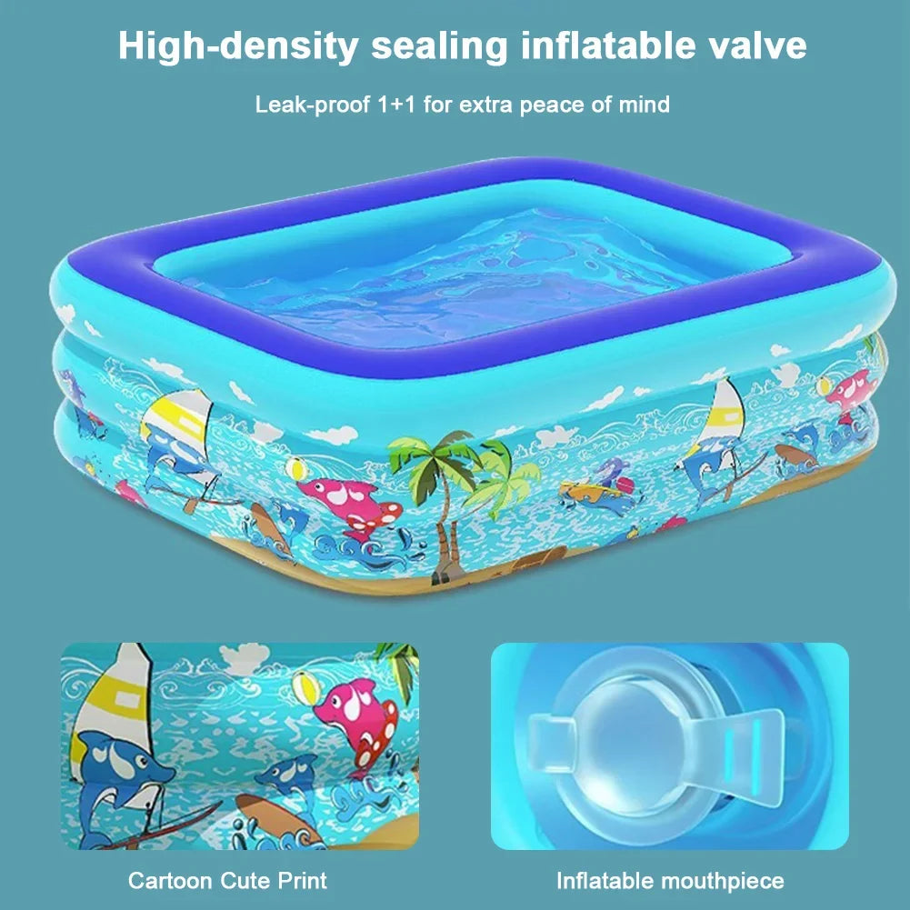 Inflatable Pools with Sprinkler,Upgraded Elephant Inflatable Swimming Pool,Kids Pools for Backyard,Large Inflatable Pool for Adults Blow up Pools