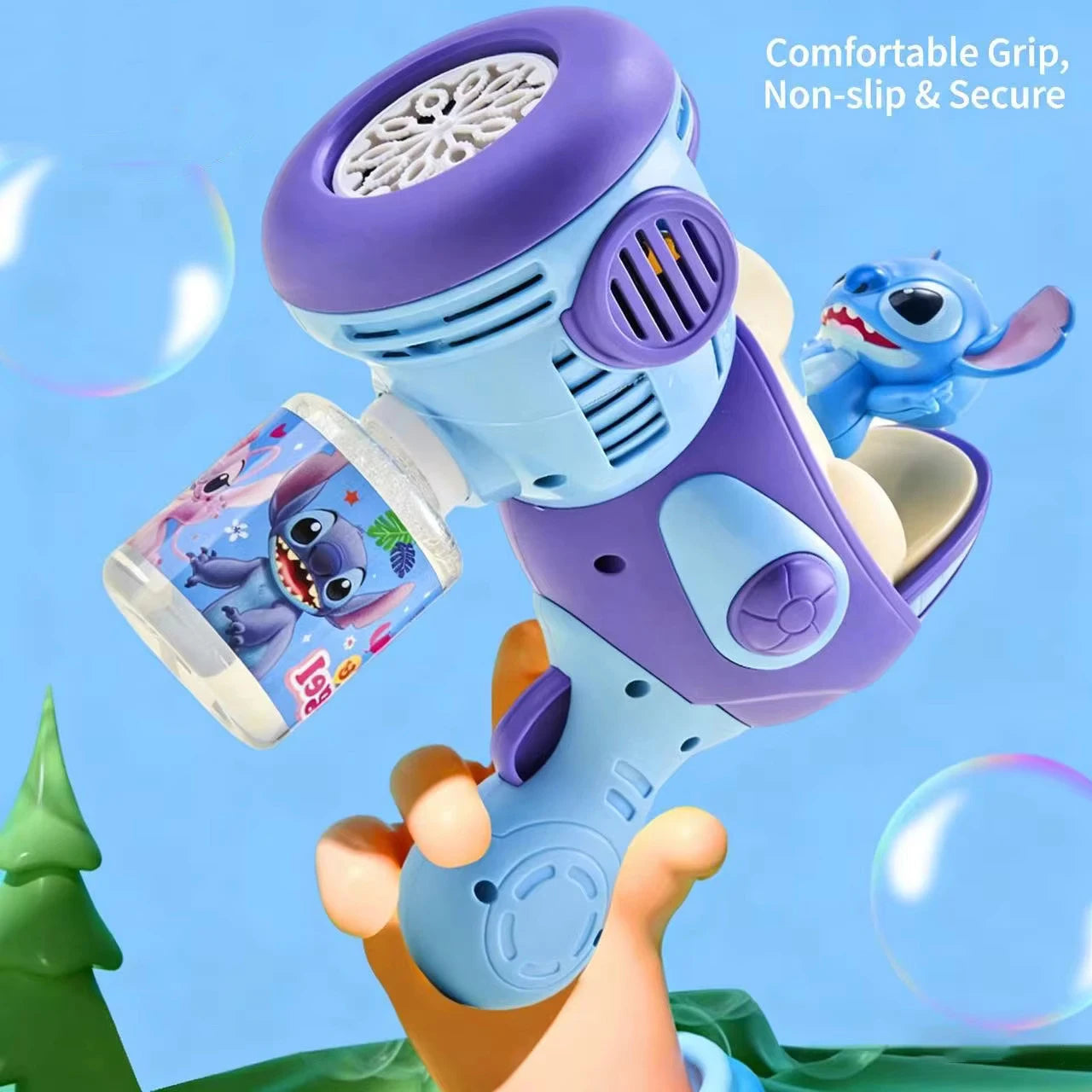 Bubble Gun Toys for 3+ Year Old Kids Boys Girls, Automatic Bubble Machine with Bubble Solution, Summer Outdoor Kids Toys