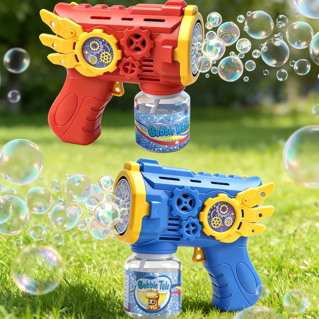 Bubble Gun Toys for 3+ Year Old Kids Boys Girls, Automatic Bubble Machine with Bubble Solution, Summer Outdoor Kids Toys for Ages 3-4,4-6,5-7, Birthday Party Gifts for 3 4 5 6 7 8 Year Old