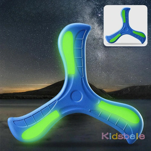 360 Degrees Returning Spinner Three-leaf Luminous Boomerang Summer Outdoor Sports Game Parent-Child Safe Competitive Toy