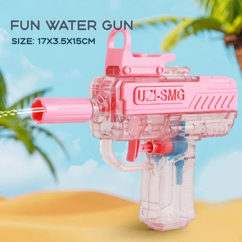 Electric Water Gun for Kids&Adults-Automatic Squirt Gun with 32FT Long Range,400ML Large Tank,Rechargeable Battery,LED Light Effect for Summer Outdoor Pool Beach Backyard Water Fight Games