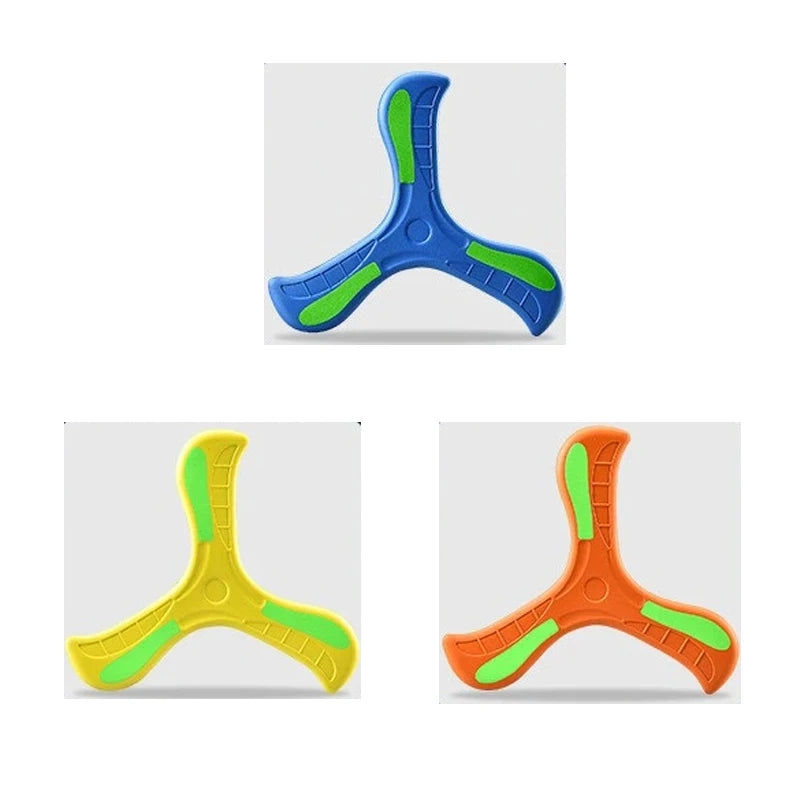360 Degrees Returning Spinner Three-leaf Luminous Boomerang Summer Outdoor Sports Game Parent-Child Safe Competitive Toy