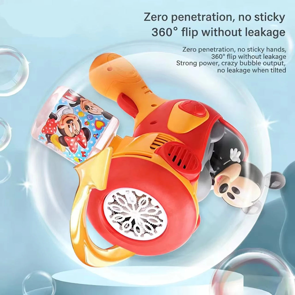 Bubble Gun Toys for 3+ Year Old Kids Boys Girls, Automatic Bubble Machine with Bubble Solution, Summer Outdoor Kids Toys